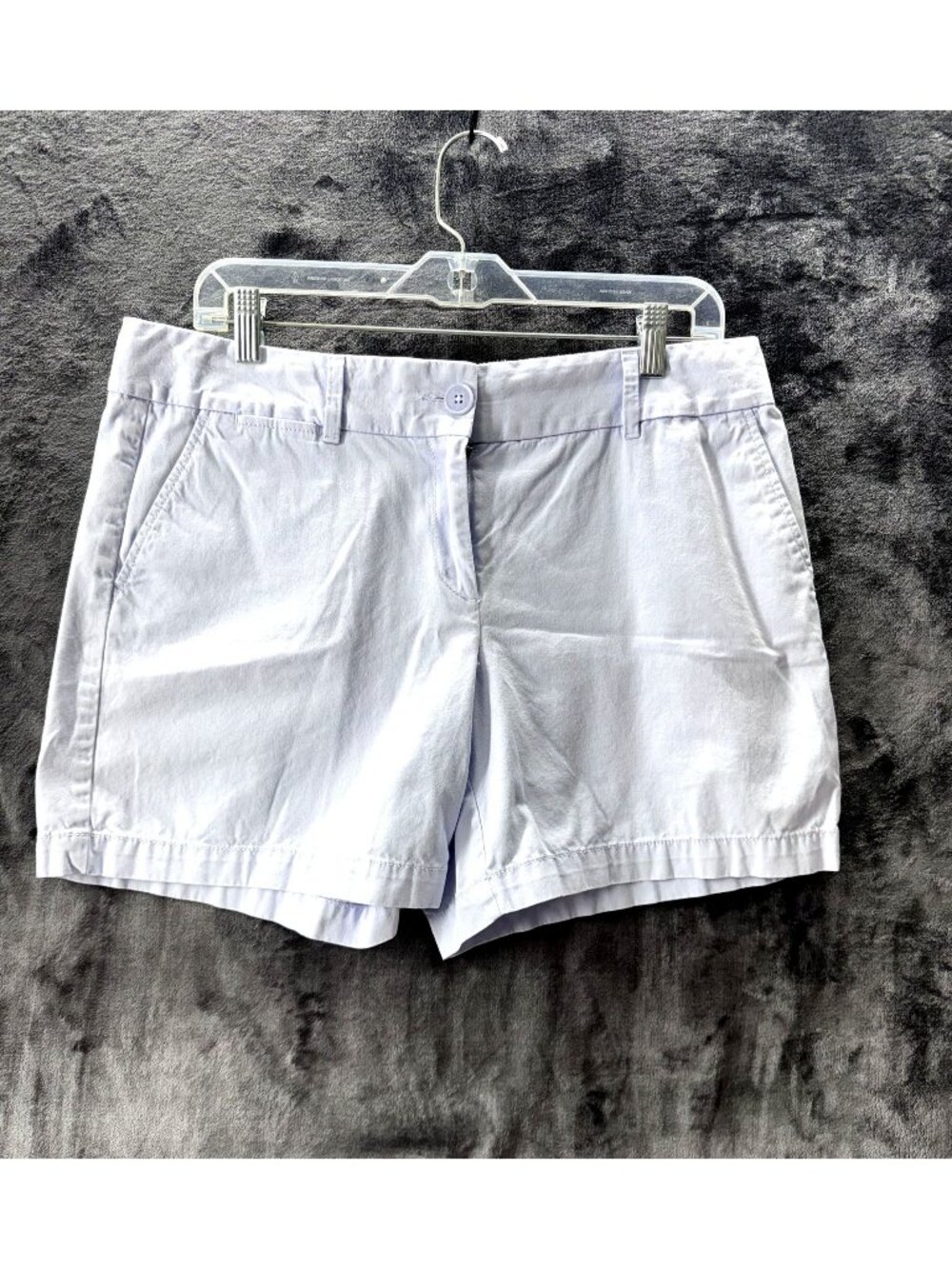 Ann Taylor LOFT Shorts Women Sz 10 Powder Blue 100% Cotton Chino Style